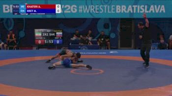 61 kg Repechage - Ahora Khateri, Iran vs Marian Kret, Slovakia