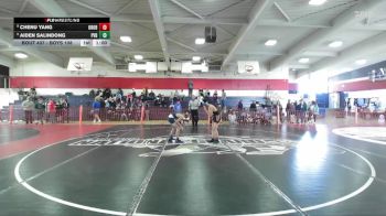 Boys 108 lbs Cons. Round 3 - Aiden Salindong, Pleasant Valley Boys vs Chenu Yang, Oroville Boys