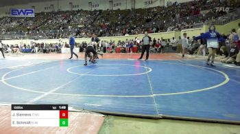 130 lbs Round Of 16 - JaMarcus Siemens, Team Tulsa Wrestling Club vs Easton Schmidt, El Reno