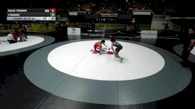 126 lbs Champ. Rd Of 64 - Isaac Tessier, South Hills High School Wrestling vs J Chavez