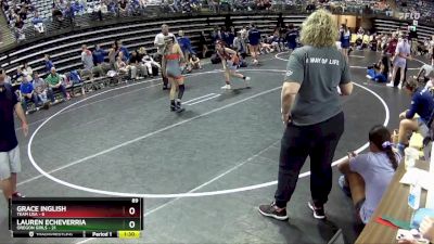 89 lbs Round 4 (6 Team) - Lauren Echeverria, Oregon Girls vs Grace Inglish, Team USA