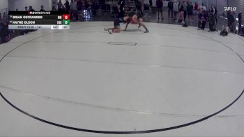 141 lbs Cons. Round 2 - Brian Ostrander, Mount Michael vs Kayne Olson, Louisville Wrestling Club