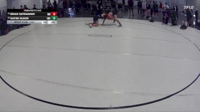 141 lbs Cons. Round 2 - Brian Ostrander, Mount Michael vs Kayne Olson, Louisville Wrestling Club