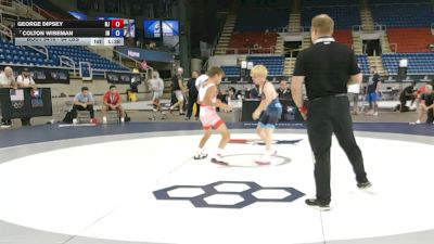 94 lbs 7th Place Match - George Dipsey, New Jersey vs Colton Wiseman, Indiana