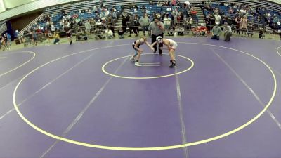 14U Boys - 80 lbs Champ. Round 1 - Wyatt Melchi, The Fort Hammers Wrestling vs Lucas Bush, Askren Wrestling Academy