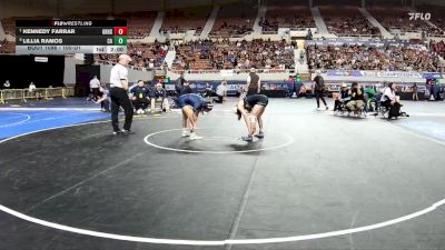 100-D1 Quarterfinal - Kennedy Farrar, Gila Ridge High School vs Lillia Ramos, Casteel High School