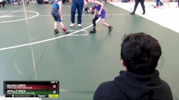 56 lbs Semifinal - Alijah Lopez, Steelclaw Wrestling Club vs Apollo Baca, Lake Stevens Wrestling Club