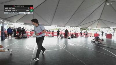 120 lbs Champ. Round 1 - Andrew Garcia, Rough House Wrestling Club vs Max Ortega, Victor Valley