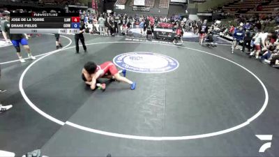 190 lbs Jose De La Torre, LAWA - Los Angles Wrestling Association vs Drake Fields, CVWA - Central Valley Wrestling Association