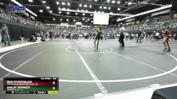 100 lbs Round 5 - Reid Pfortmiller, Phillipsburg Wrestling Club vs Shelby Kennedy, Prodigy Elite