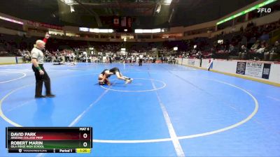 144 lbs Champ. Round 1 - David Park, Arizona College Prep vs Robert Marin, Gila Ridge High School