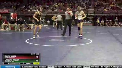 1A-113 lbs Cons. Round 2 - Landan Frost, Wapsie Valley vs Gavin Kiger, Logan-Magnolia