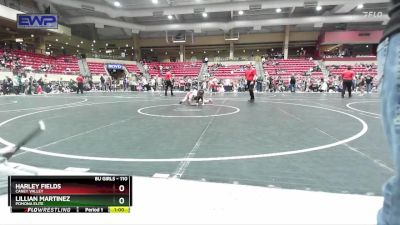 110 lbs Round 4 - Harley Fields, Caney Valley vs Lillian Martinez, Pomona Elite