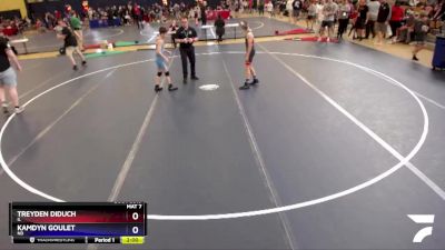 87 lbs Champ. Round 2 - Treyden Diduch, IL vs Kamdyn Goulet, ND