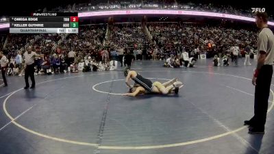 2A 120 lbs Quarterfinal - Keller Guthrie, Ayden-Grifton High School vs Omega Edge, Trinity