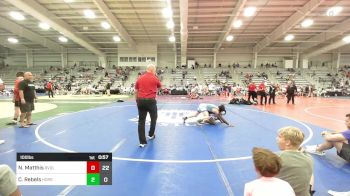 100 lbs Round Of 16 - Nathan Matthis, Revival Pink vs Cole Rebels, Iron Horse Wrestling Club