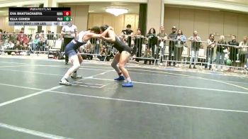 109 lbs Semifinal - Eva Bhattacharya, Royalty WC vs Ella Cohen, Palo Alto Elite