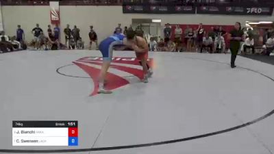 74 kg Consolation - Joey Bianchi, Arkansas Regional Training Center vs Cael Swensen, Jackrabbit Wrestling Club