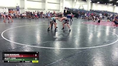 165 lbs Round 5 (16 Team) - Ryan Boshears, Indiana Smackdown Gold vs Scott Cook, Florida Young Gunslingers