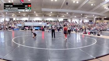 Girls 100 lbs Quarterfinal - Libby Lee, Knoxville Halls High School vs Mylee Goodwin, Bradley Central High School