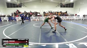 144 lbs Champ. Round 2 - Joshua Magana Oliva, Royal vs Samuel Cromar, El Capitan