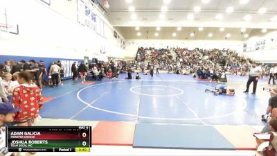 98 lbs Quarterfinal - Joshua Roberts, Team SoCal WC vs Adam Galicia, Monster Garage