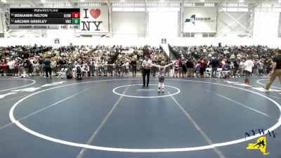 66 lbs Champ. Round 1 - Archer Greeley, Victor Wrestling Club vs Benjamin Helton, Cobleskill CR Dawgs Wrestling