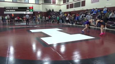 140 lbs Round 3 - Lyni Gusick, Alburnett vs Addilyn Moses, Prairie, Cedar Rapids