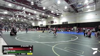 170 lbs Cons. Round 1 - Sohia Ford, Rio Mesa vs Jenifer Ulloa, Orange