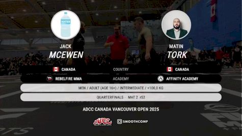 Jack Mcewen vs Matin Tork 2025 ADCC Vancouver Open