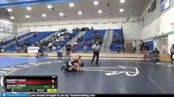 197 lbs Champ. Round 1 - Garret Hicks, Modesto vs Devon Peries, East Los Angeles