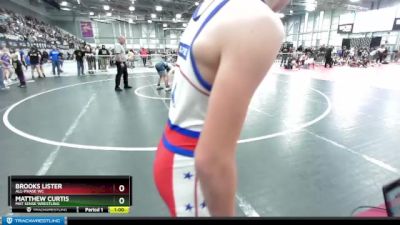 130 lbs Quarterfinal - Brooks Lister, All-Phase WC vs Matthew Curtis, Mat Sense Wrestling