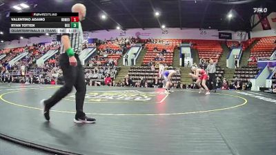 120 lbs Quarterfinals (8 Team) - Ryan Totten, Detroit Catholic Central HS vs Valentino Adamo, Romeo HS