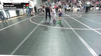 43 lbs Quarterfinal - Lincoln Crow, Berryhill Wrestling Club vs Walker Williams, Team Tulsa Wrestling Club