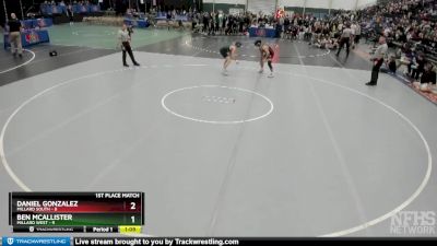 144 lbs Finals (8 Team) - Daniel Gonzalez, Millard South vs Ben McAllister, Millard West