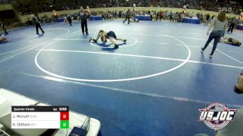 100 lbs Quarterfinal - John Mcnutt, Duncan Demon Wrestling vs Kellan Oldham, Shawnee Takedown Club