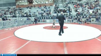 43 lbs Quarterfinal - Caliber Jackson, Grangeville Youth Wrestling Club vs Hattie Brown, Team Real Life Wrestling