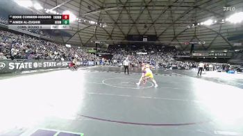 Boys 3A 144 lbs Cons. Round 3 - Eddie Cormier-Higgins, Enumclaw vs Aimen Al-Zughir, Heritage