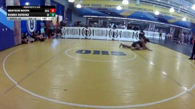 150 lbs Semis & Wb (16 Team) - Grayson Booth, Socs vs Romeo Estevez, OutKast WC
