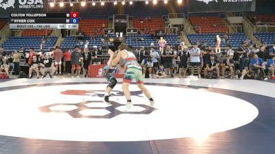 165 lbs Champ. Rd Of 128 - Colton Tollefson, Wisconsin vs Ryker Cox, New York