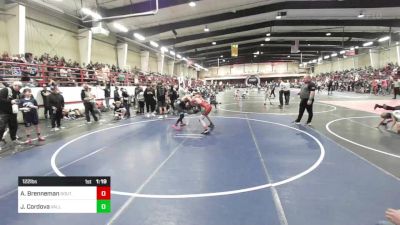122 lbs Rr Rnd 1 - Austin Brenneman, Southwest Hammers vs Jax Cordova, Valley Bad Boys