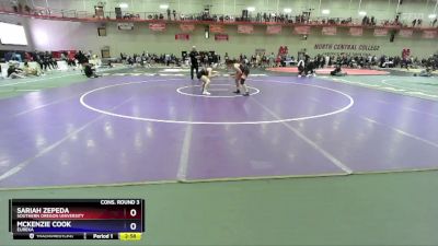 145 A Cons. Round 3 - Mckenzie Cook, Eureka vs Sariah Zepeda, Southern Oregon University