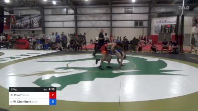 57 kg Consi Of 32 #2 - Brady Pruett, Pennsylvania RTC vs William Chambers, George Mason University