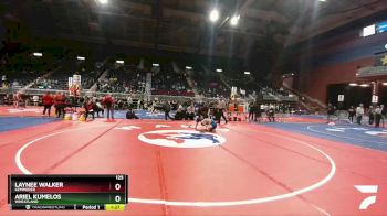 125 lbs Champ. Round 1 - Laynee Walker, Kemmerer vs Ariel Kumelos, Wheatland