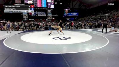 120 lbs Champ. Rd Of 128 - Mateo Gallegos, PA vs Casey Watts, WA