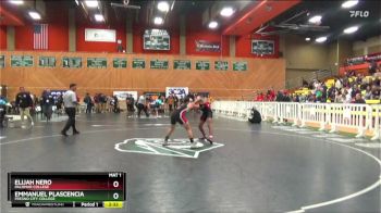 141 lbs Champ. Round 1 - Emmanuel Plascencia, Fresno City College vs Elijah Nero, Palomar College