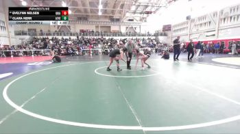 115 lbs Champ. Round 2 - Clara Kerr, Athenian vs Evelynn Nelsen, Ukiah