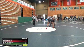 133 lbs Cons. Round 3 - Aaron Lopez, Santa Ana College vs Eliel Santiago, Palomar College