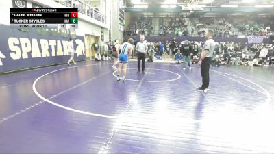 103 lbs Cons. Round 5 - Caleb Weldon, Frenchtown vs Tucker Stygles, Havre