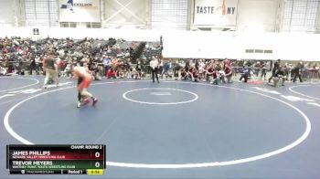 78 lbs Champ. Round 2 - Trevor Meyers, Whitney Point Youth Wrestling Club vs James Phillips, Newark Valley Wrestling Club